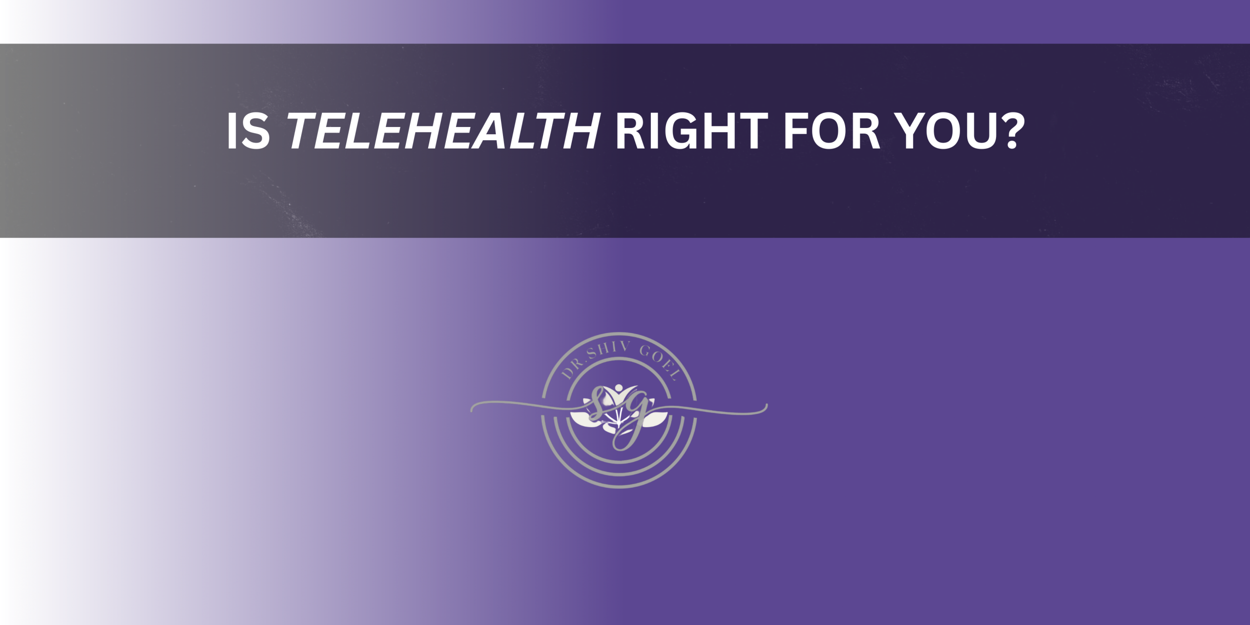 Body recomposition goals graphic with Dr. Shiv Goel logo and telehealth heading