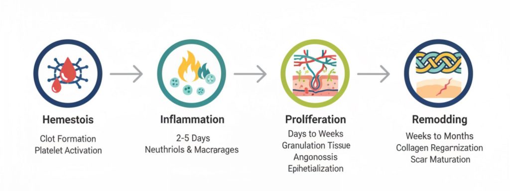 Advanced wound care illustration demonstrating modern clinical healing techniques for healthcare entrepreneurs