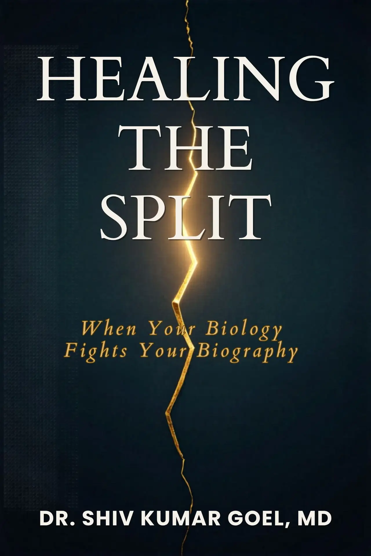 Healing the Split — book cover by Dr. Shiv Goel, MD