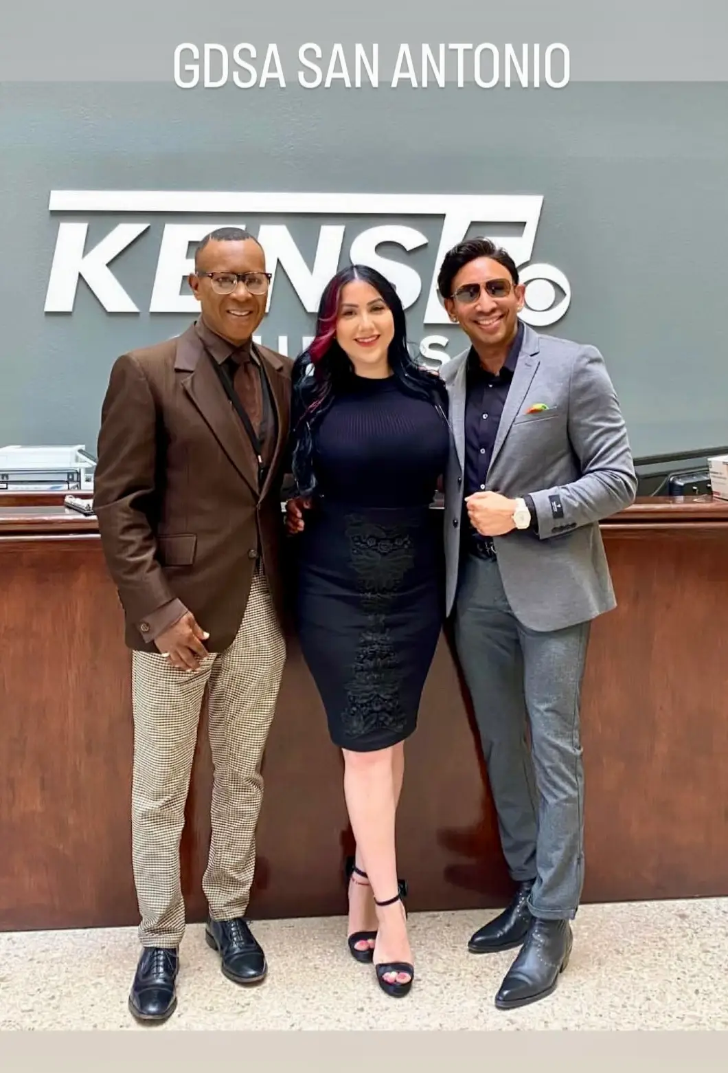 Dr. Shiv Goel with KENS5 hosts and guests at Good Day San Antonio.
